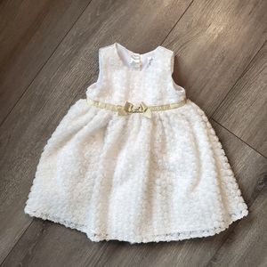 4/$20 Baby Girl's White Dress, Size 12-18 Months